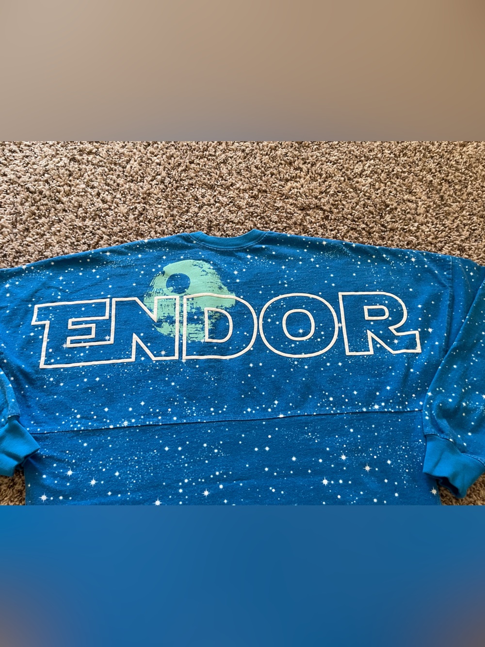 Star Wars Endor Spirit Jersey Disney Parks Blue Ewok Return of the Jedi Small - Picture 12 of 12
